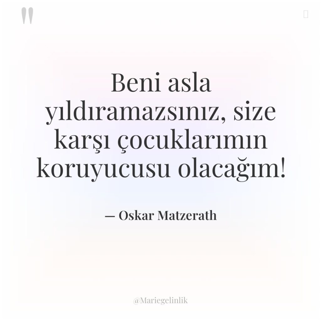 Beni asla yıldıramazsınız, size karşı çocuklarımın koruyucusu olacağım!