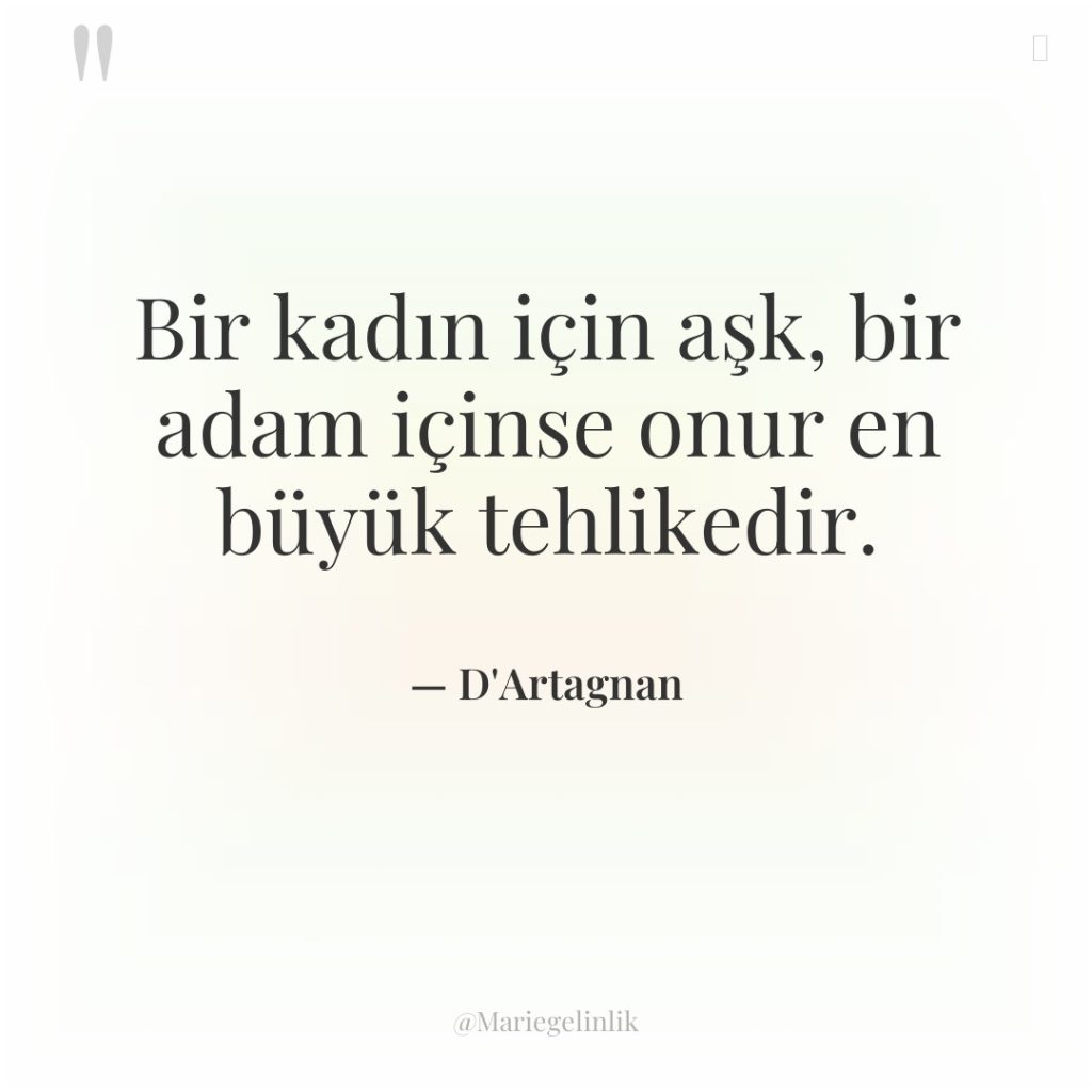 Bir kadın için aşk, bir adam içinse onur en büyük…