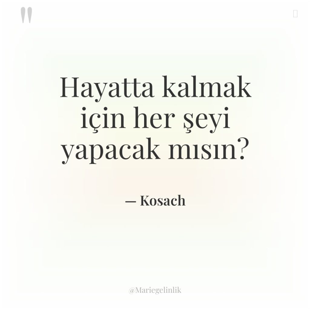 Hayatta kalmak için her şeyi yapacak mısın?