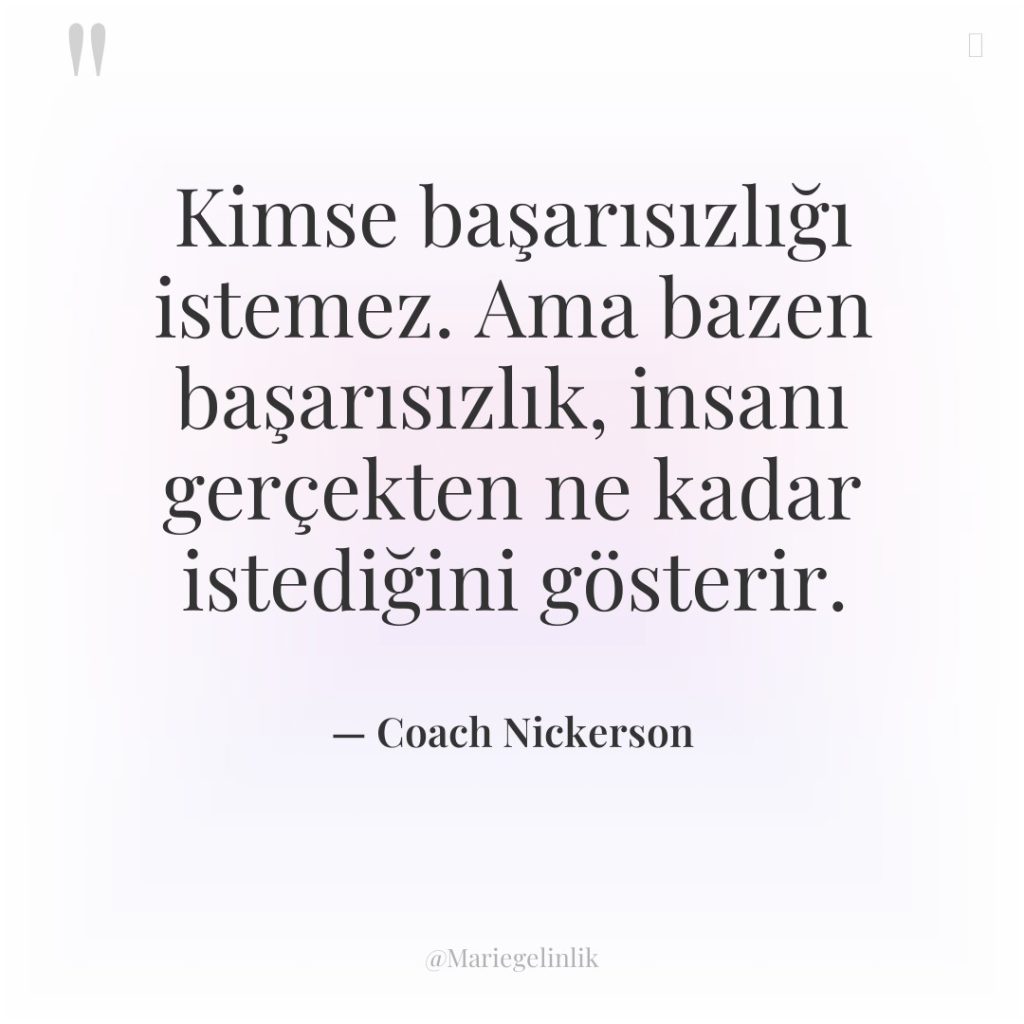Kimse başarısızlığı istemez. Ama bazen başarısızlık, insanı gerçekten ne kadar…