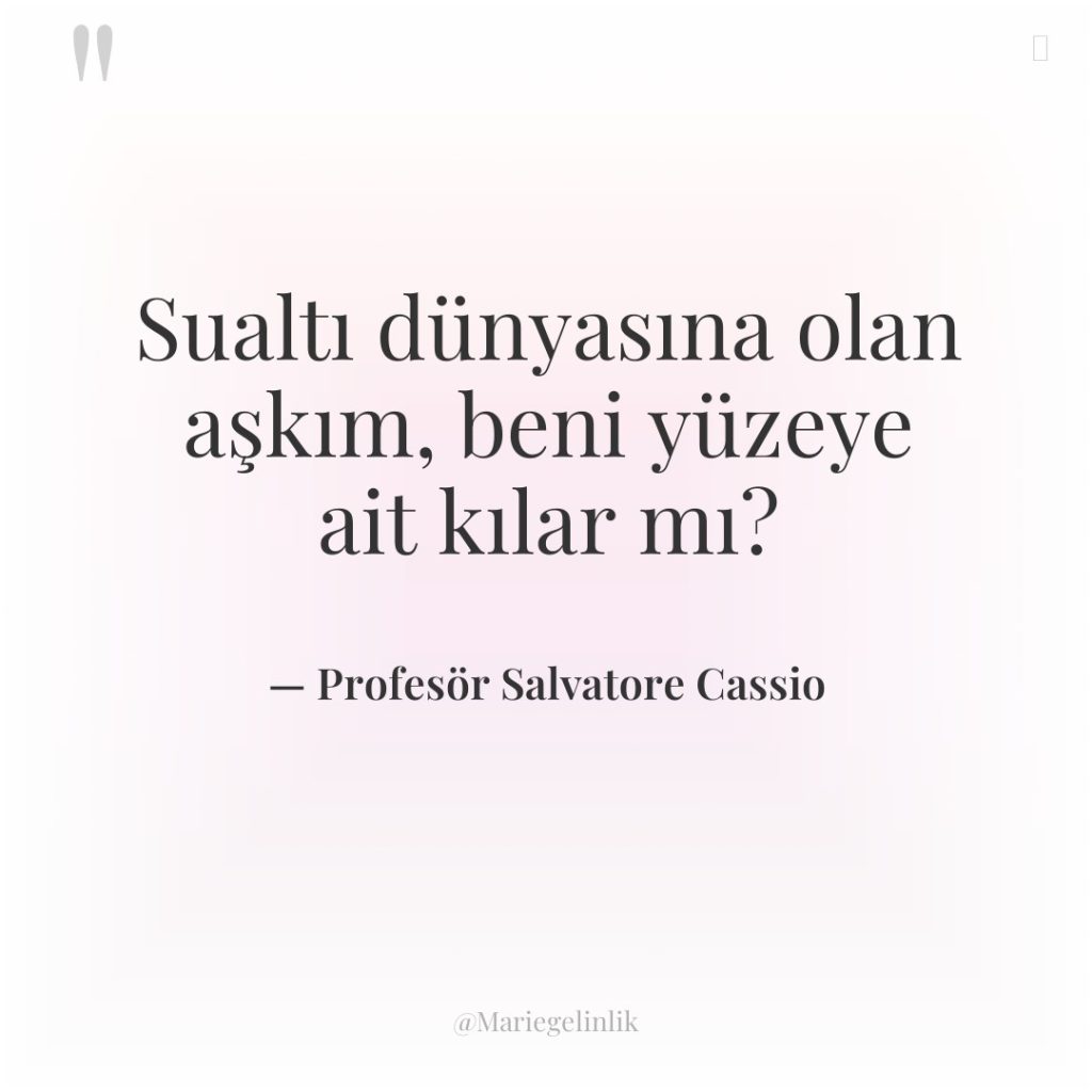 Sualtı dünyasına olan aşkım, beni yüzeye ait kılar mı?