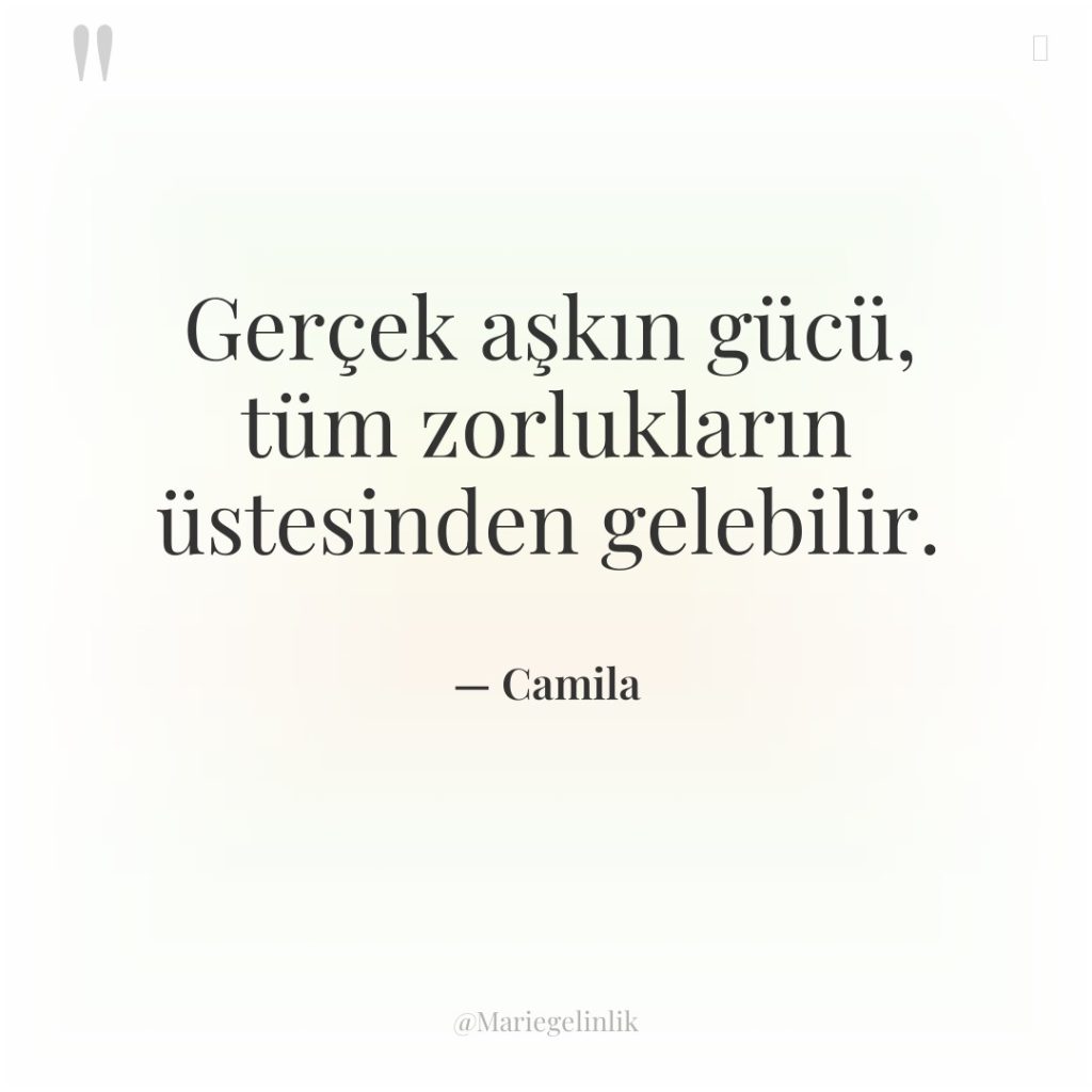 Gerçek aşkın gücü, tüm zorlukların üstesinden gelebilir.