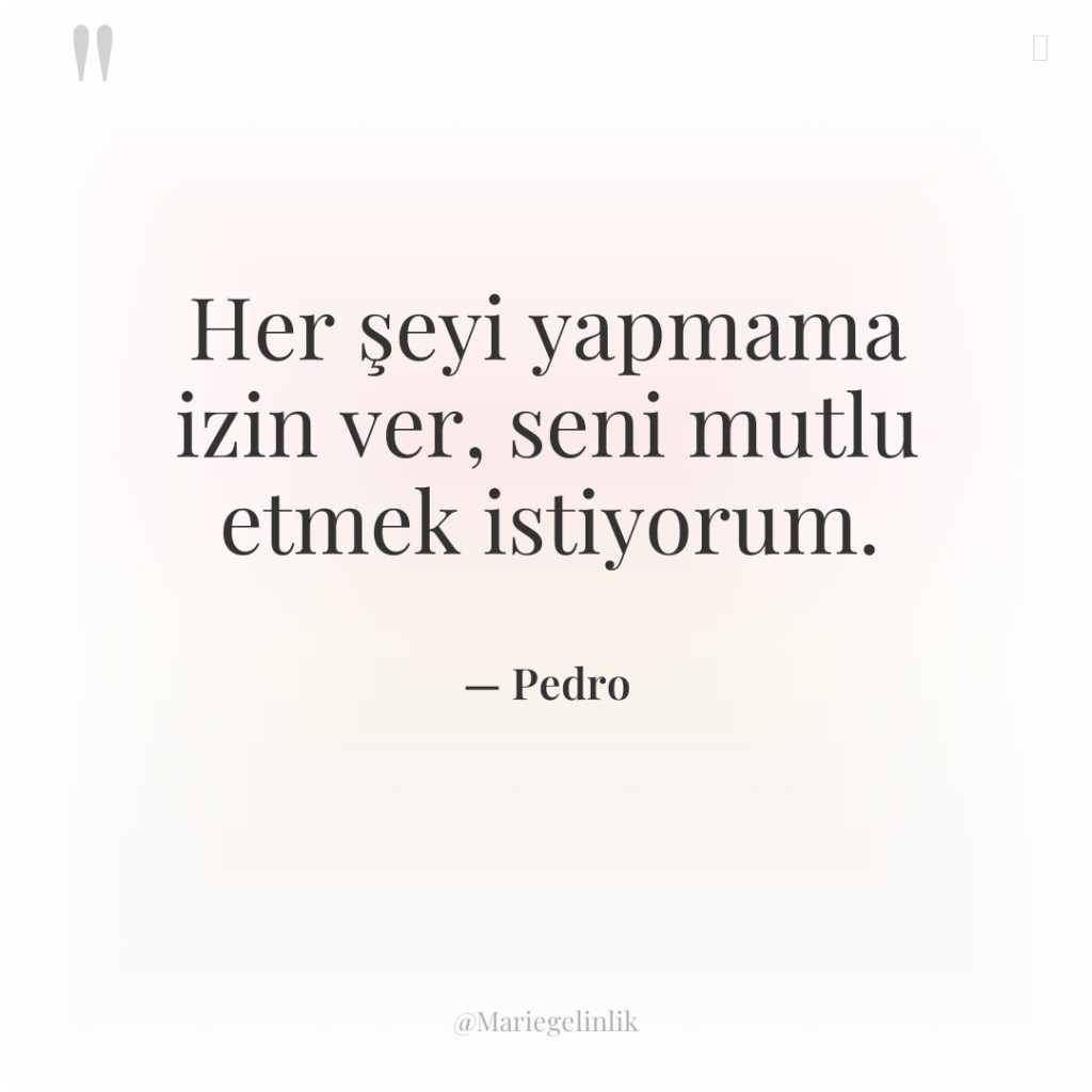 Her şeyi yapmama izin ver, seni mutlu etmek istiyorum.