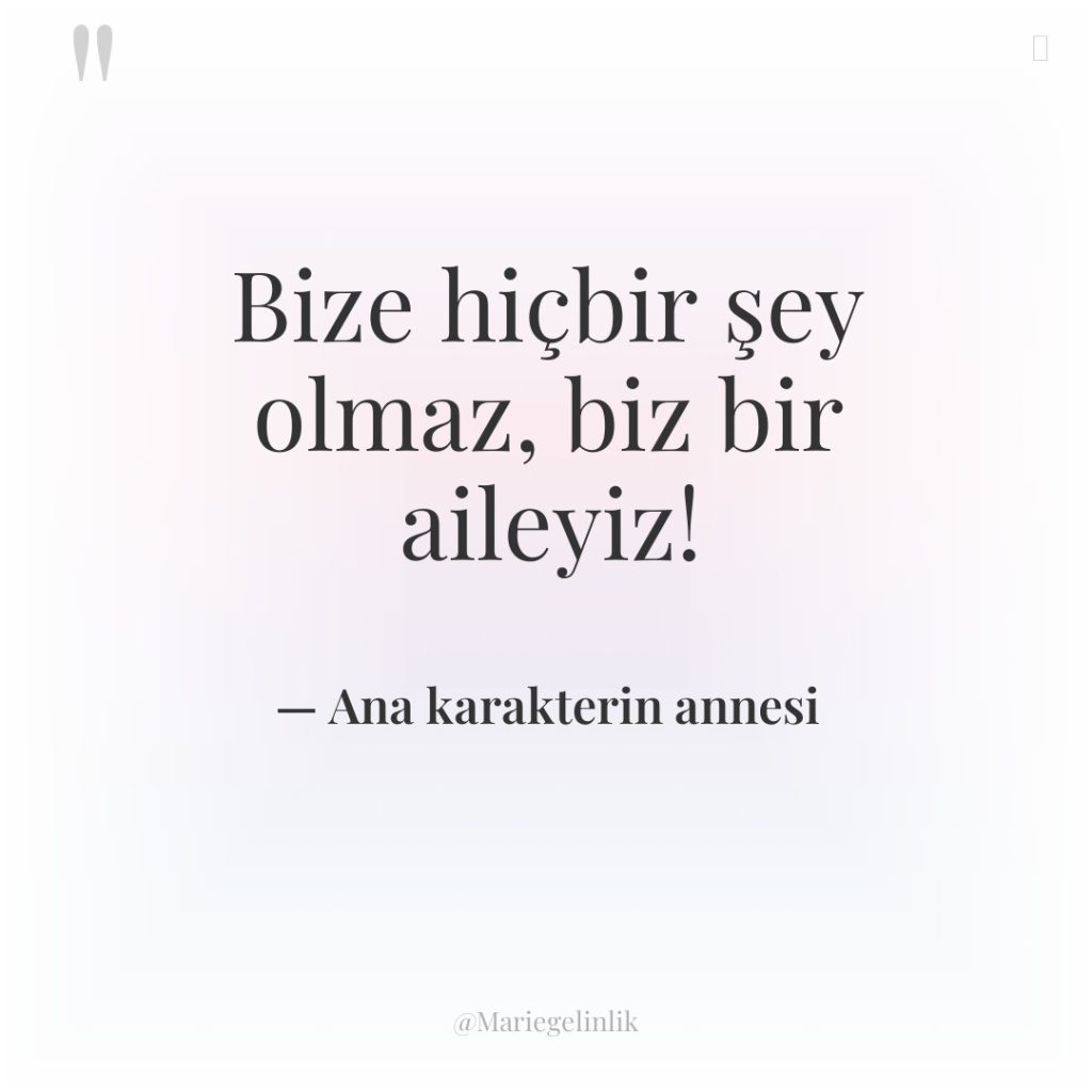 Bize hiçbir şey olmaz, biz bir aileyiz!