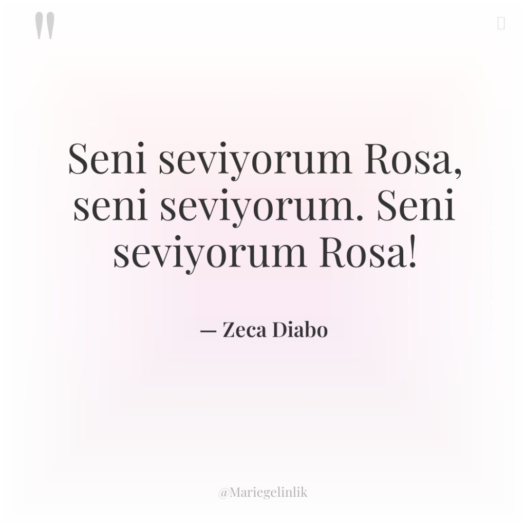 Seni seviyorum Rosa, seni seviyorum. Seni seviyorum Rosa!