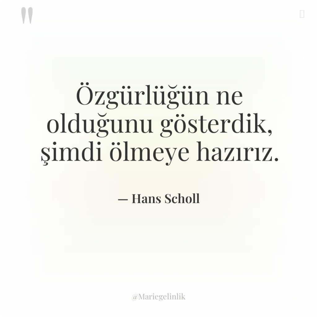 Özgürlüğün ne olduğunu gösterdik, şimdi ölmeye hazırız.