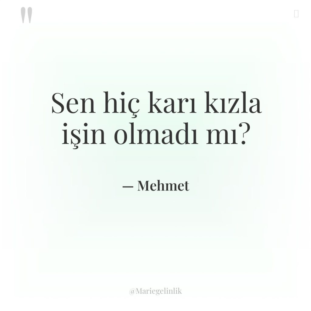 Sen hiç karı kızla işin olmadı mı?