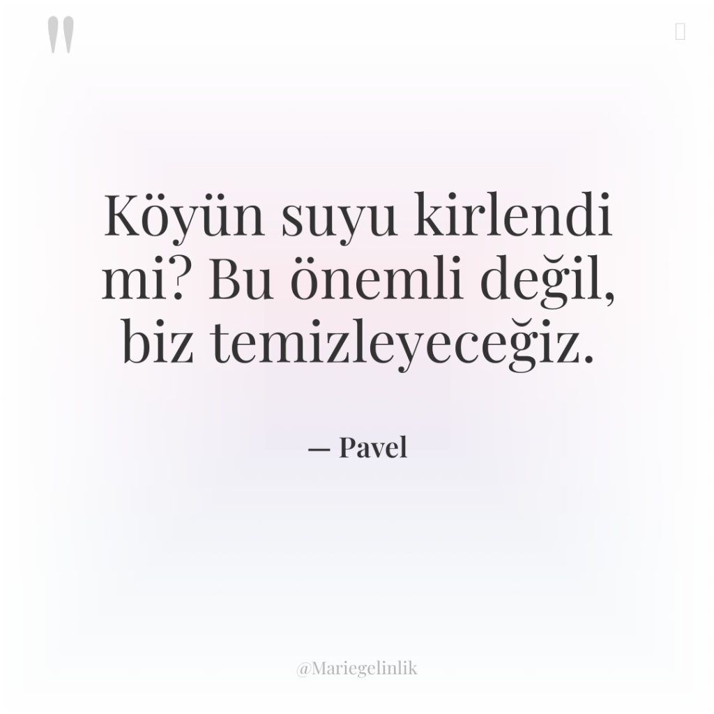 Köyün suyu kirlendi mi? Bu önemli değil, biz temizleyeceğiz.