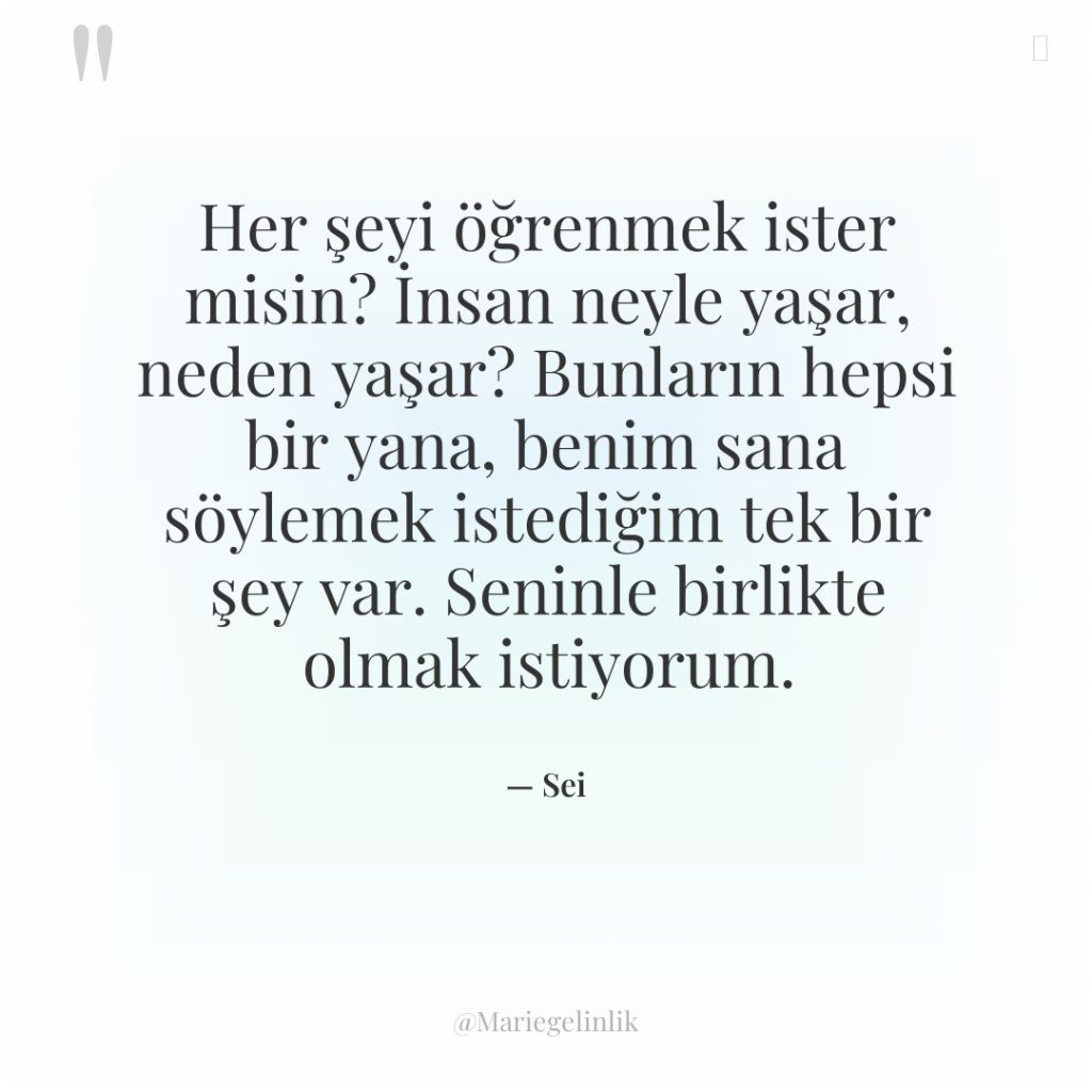 Her şeyi öğrenmek ister misin? İnsan neyle yaşar, neden yaşar?…