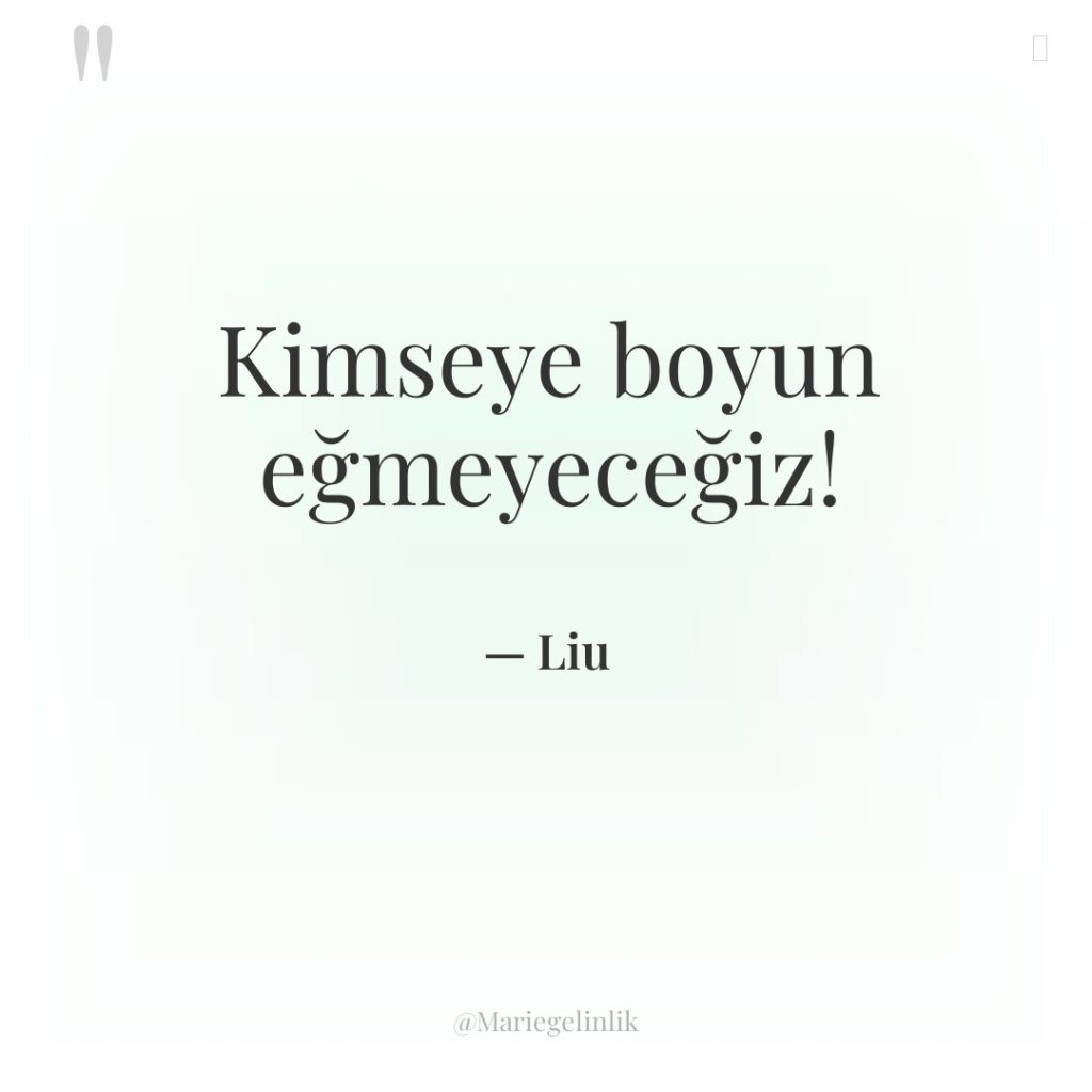 Kimseye boyun eğmeyeceğiz!