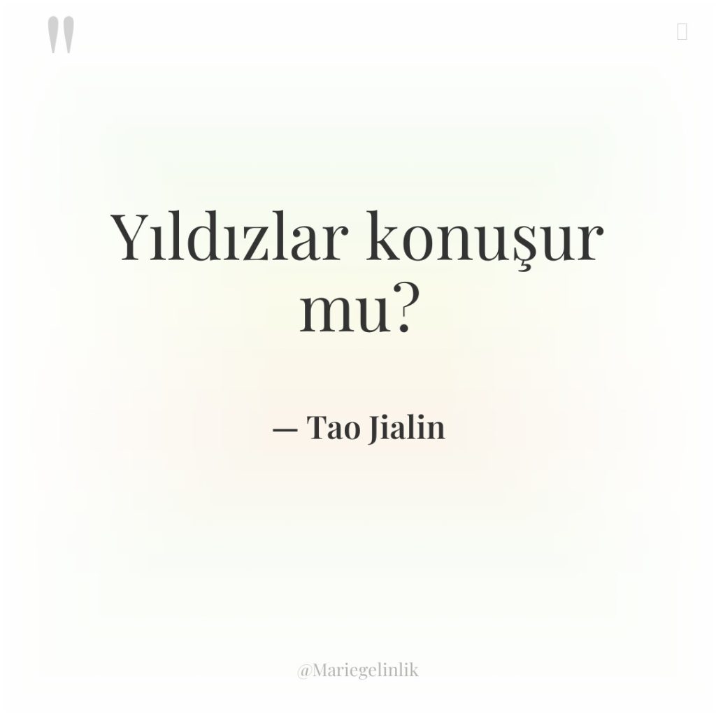 Yıldızlar konuşur mu?