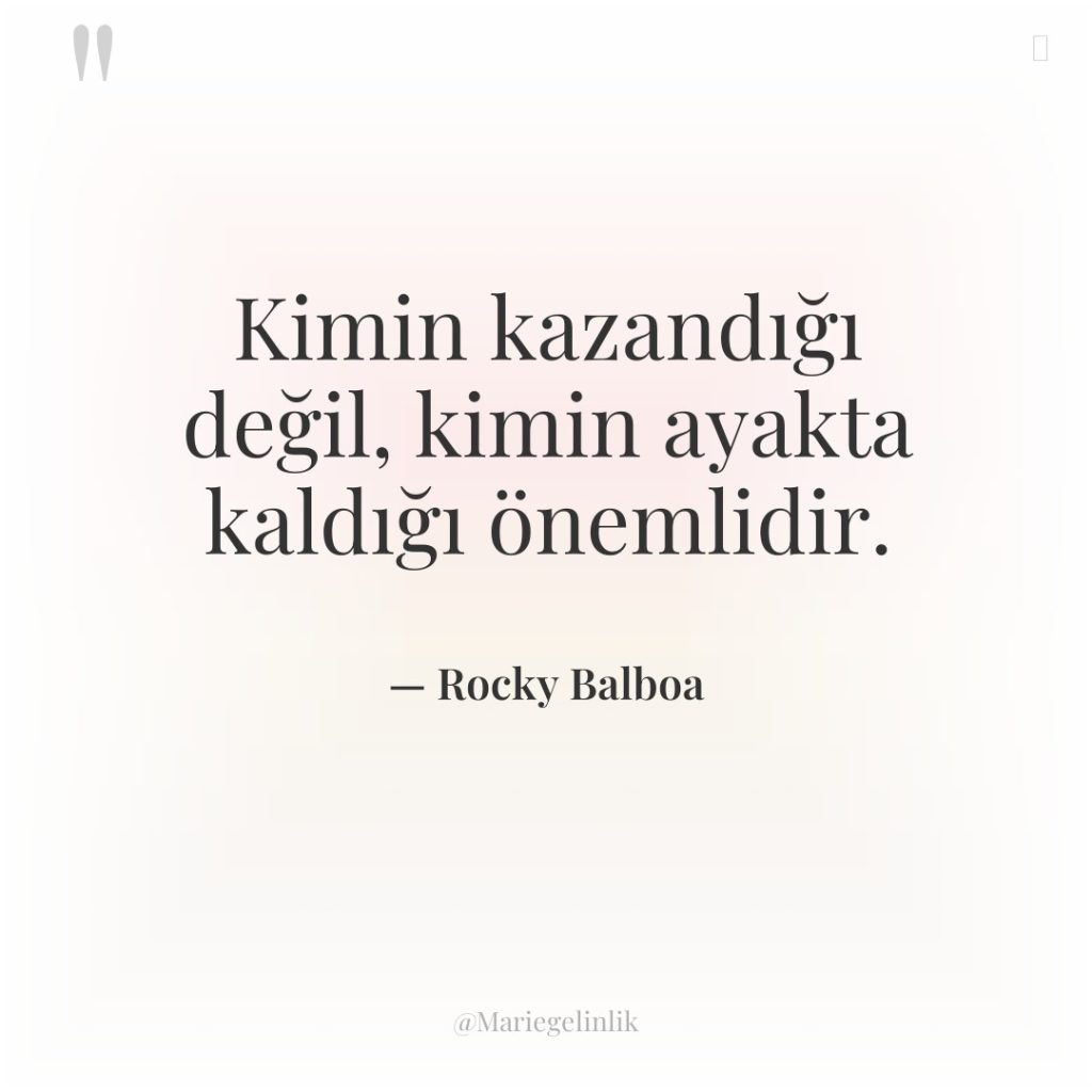 Kimin kazandığı değil, kimin ayakta kaldığı önemlidir.