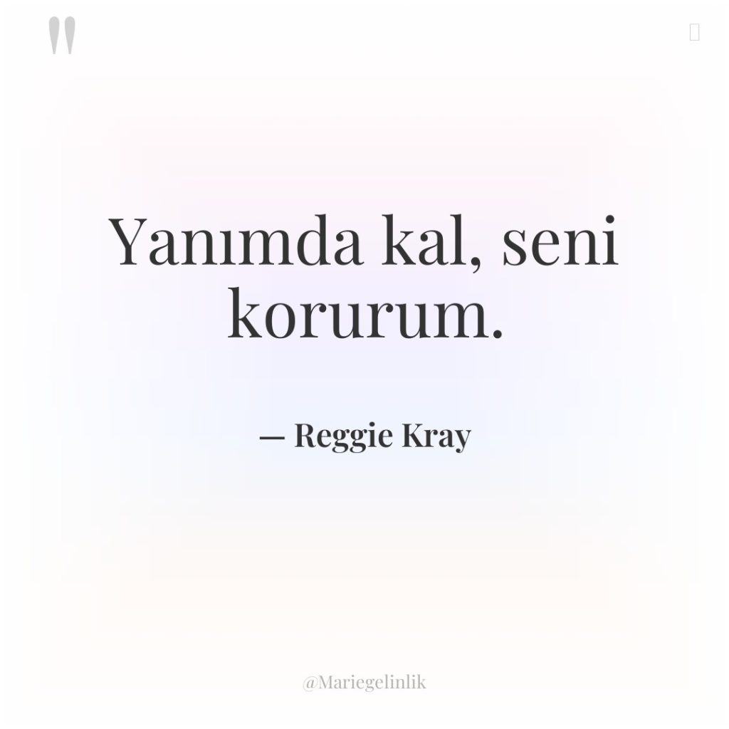 Yanımda kal, seni korurum.