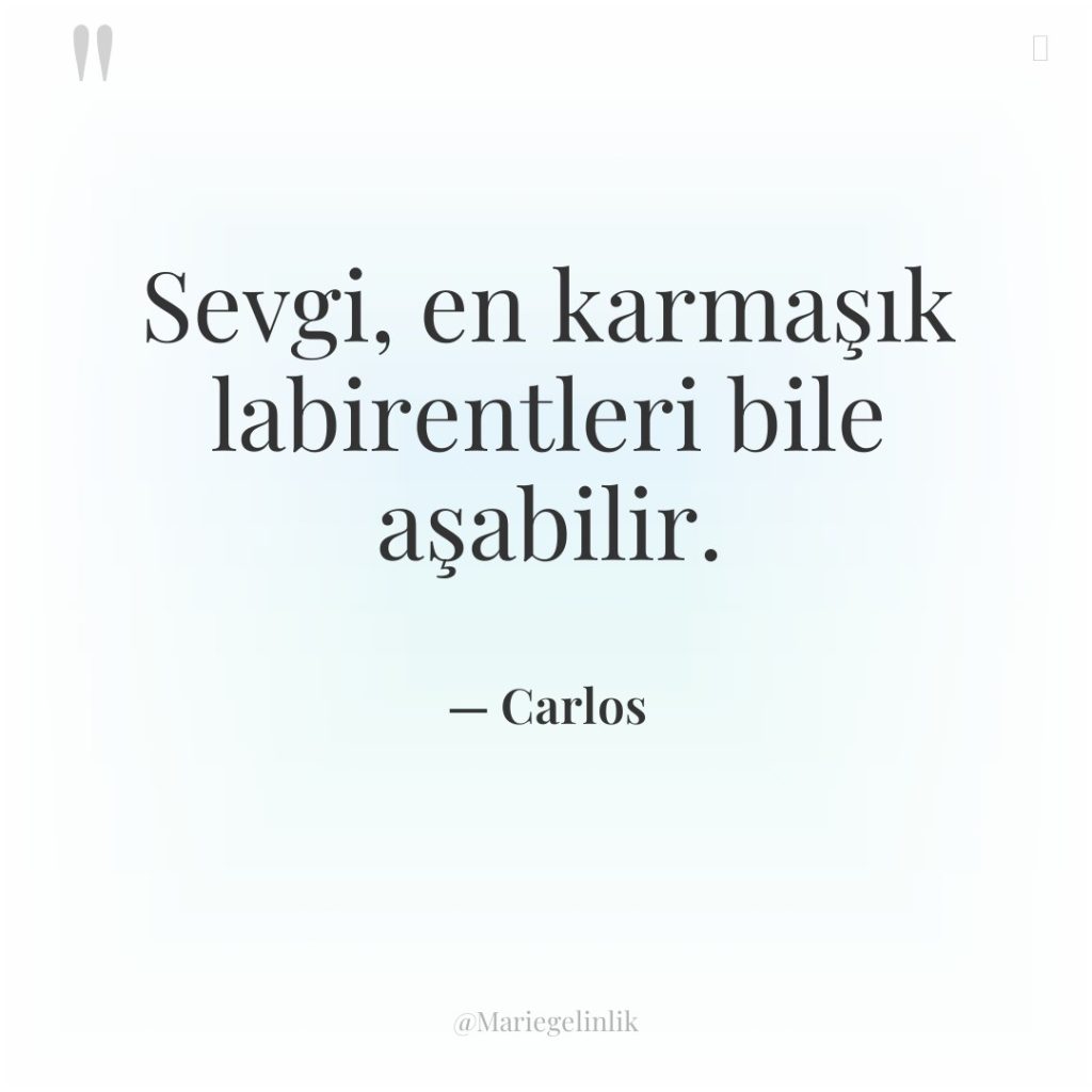 Sevgi, en karmaşık labirentleri bile aşabilir.