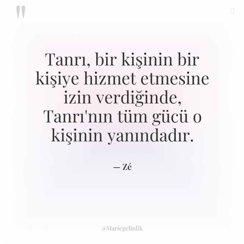 Tanrı, bir kişinin bir kişiye hizmet etmesine izin verdiğinde, Tanrı’nın…