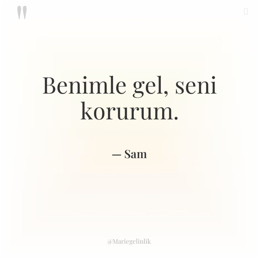 Benimle gel, seni korurum.