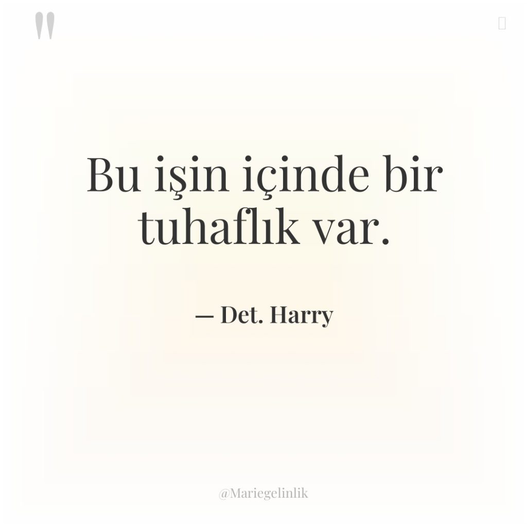 Bu işin içinde bir tuhaflık var.