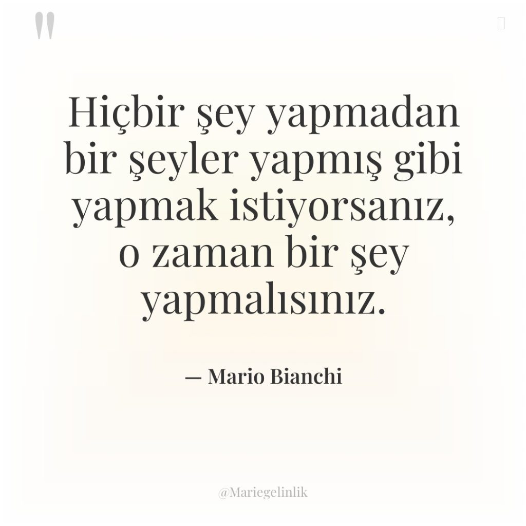 Hiçbir şey yapmadan bir şeyler yapmış gibi yapmak istiyorsanız, o…