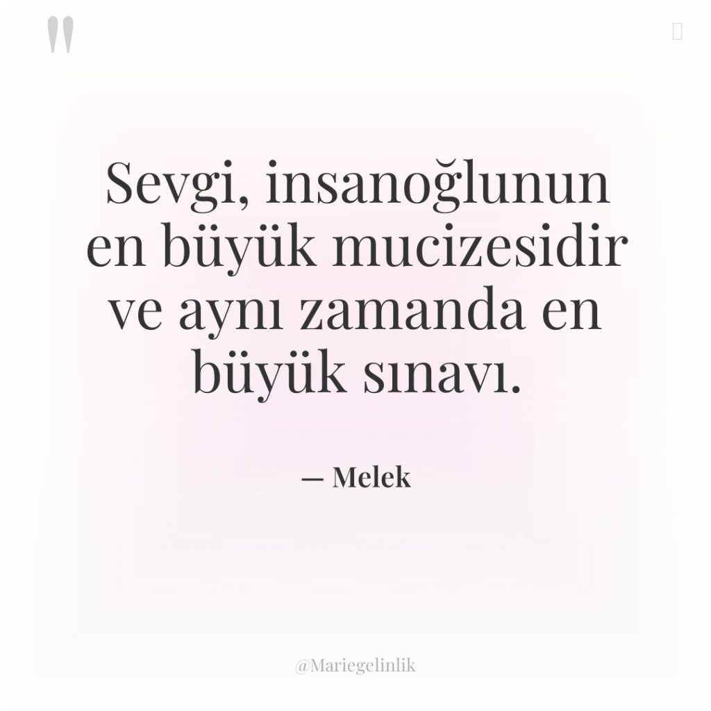 Sevgi, insanoğlunun en büyük mucizesidir ve aynı zamanda en büyük…