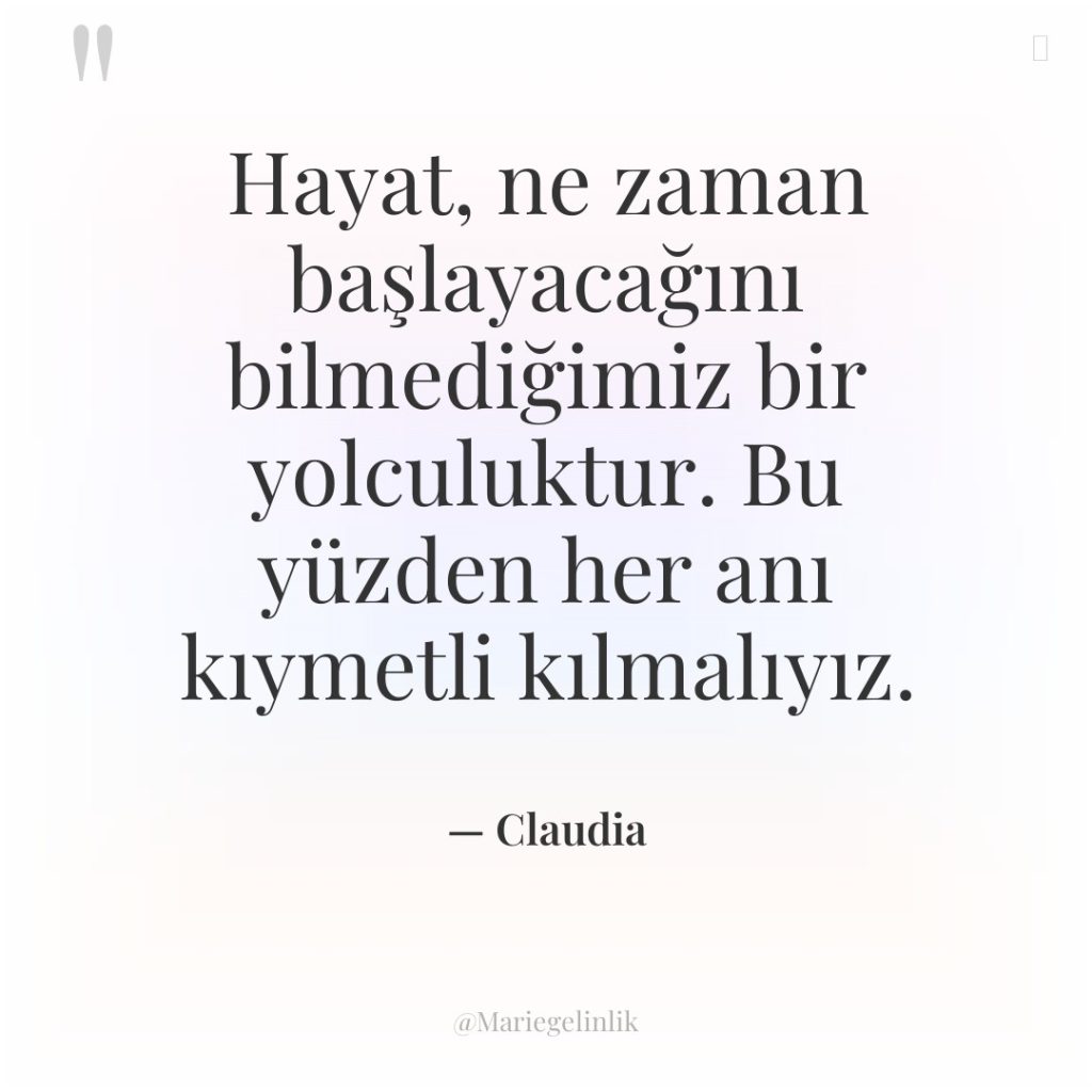 Hayat, ne zaman başlayacağını bilmediğimiz bir yolculuktur. Bu yüzden her…