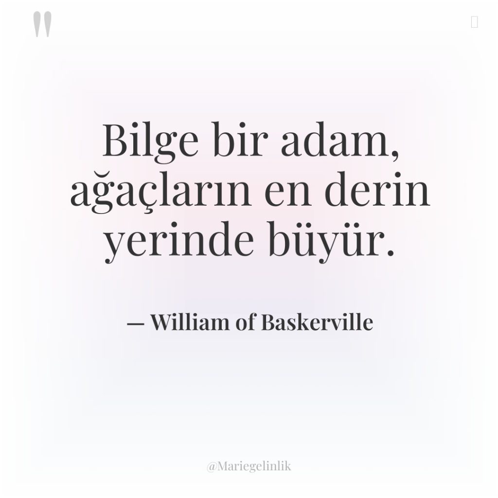 Bilge bir adam, ağaçların en derin yerinde büyür.