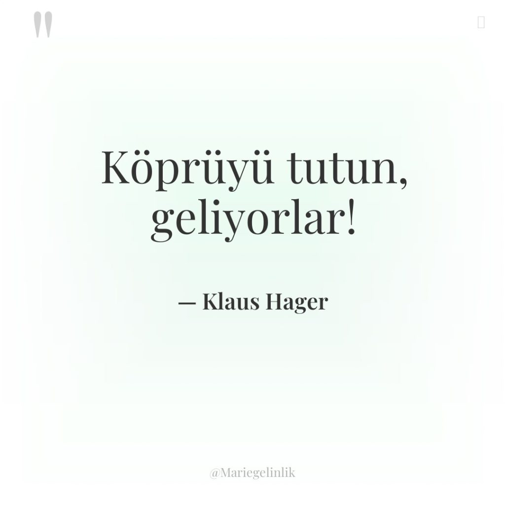 Köprüyü tutun, geliyorlar!