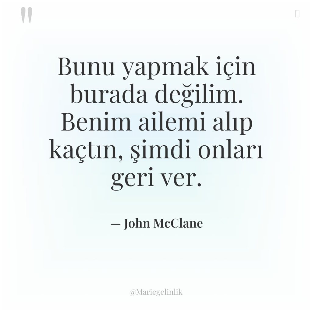 Bunu yapmak için burada değilim. Benim ailemi alıp kaçtın, şimdi…
