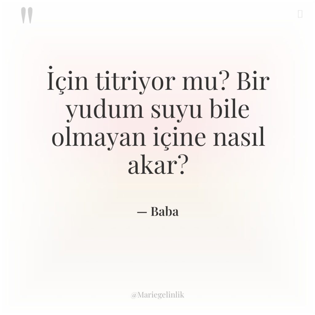 İçin titriyor mu? Bir yudum suyu bile olmayan içine nasıl…