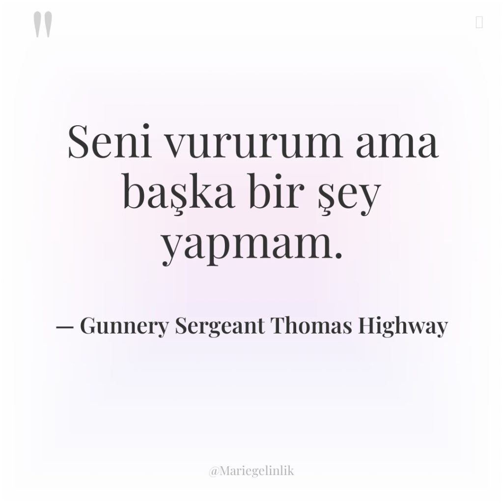 Seni vururum ama başka bir şey yapmam.