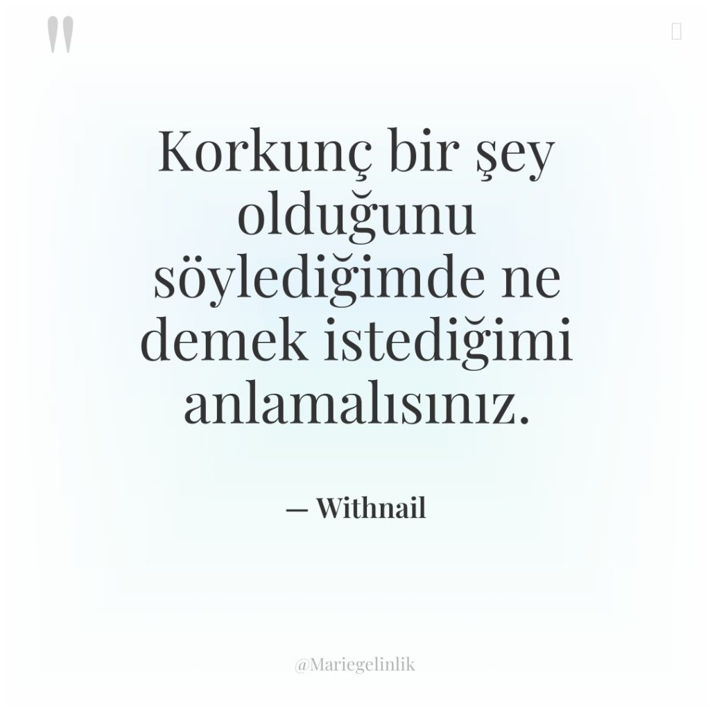 Korkunç bir şey olduğunu söylediğimde ne demek istediğimi anlamalısınız.