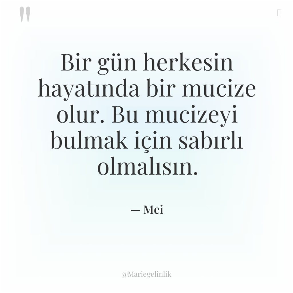 Bir gün herkesin hayatında bir mucize olur. Bu mucizeyi bulmak…