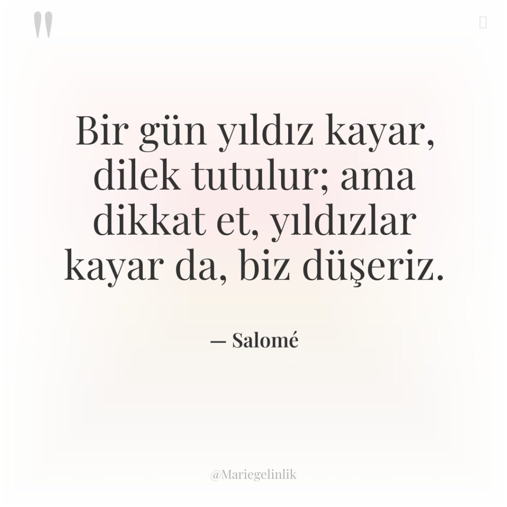 Bir gün yıldız kayar, dilek tutulur; ama dikkat et, yıldızlar…