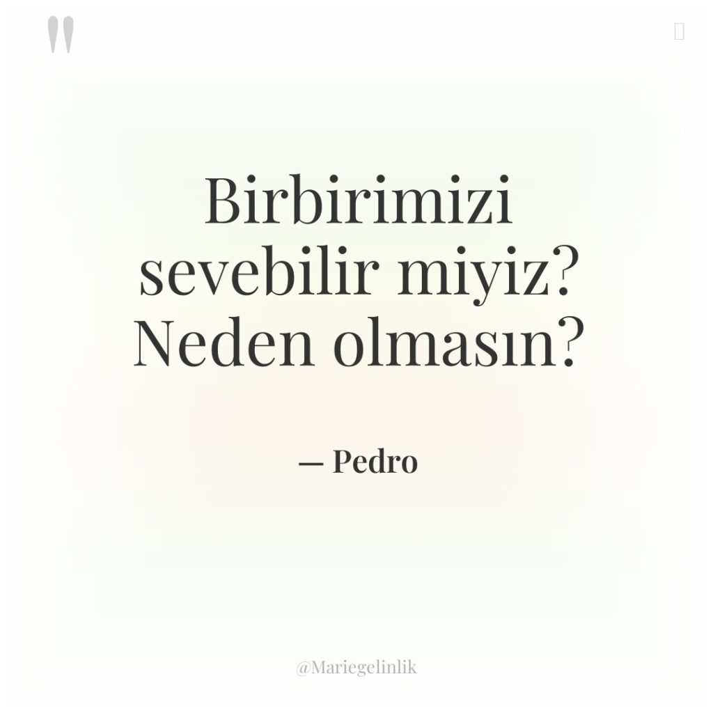 Birbirimizi sevebilir miyiz? Neden olmasın?