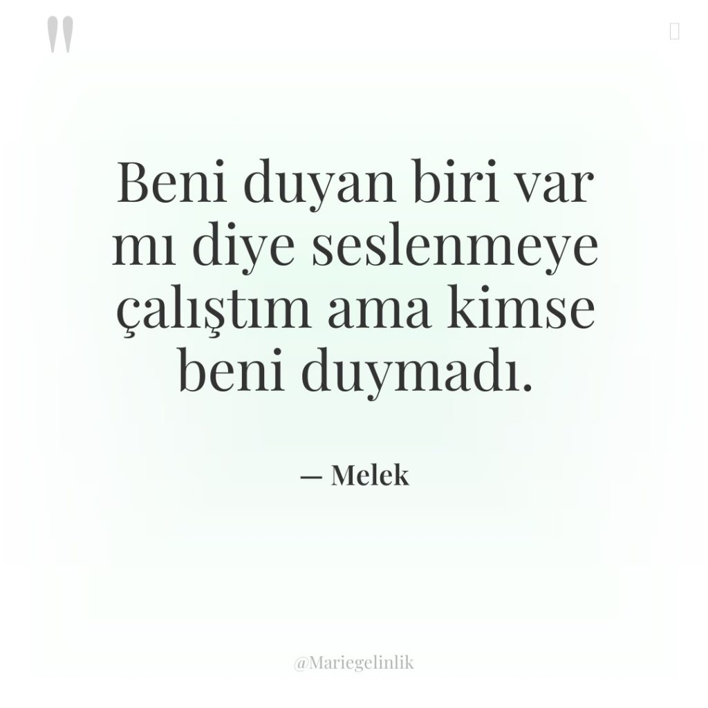 Beni duyan biri var mı diye seslenmeye çalıştım ama kimse…