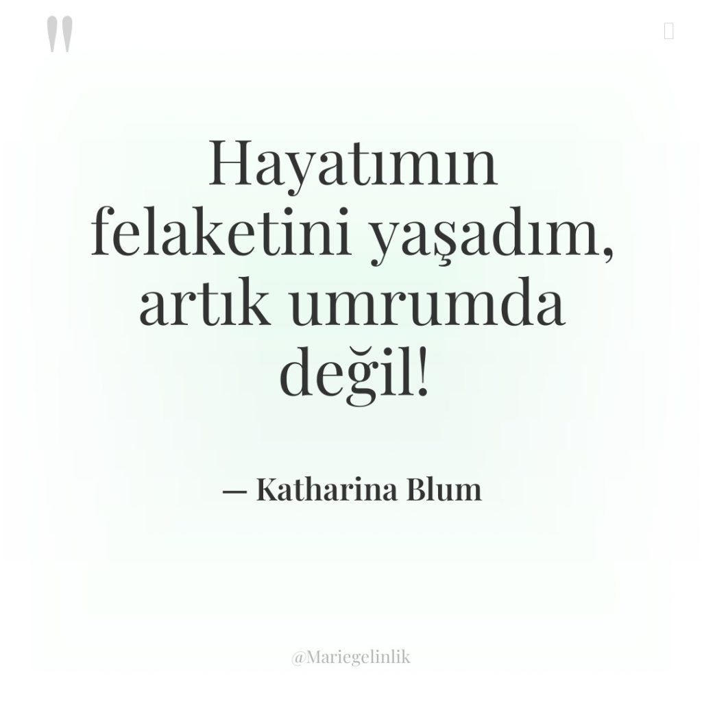 Hayatımın felaketini yaşadım, artık umrumda değil!