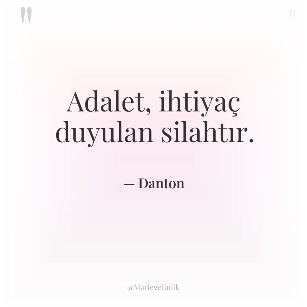 Adalet, ihtiyaç duyulan silahtır.