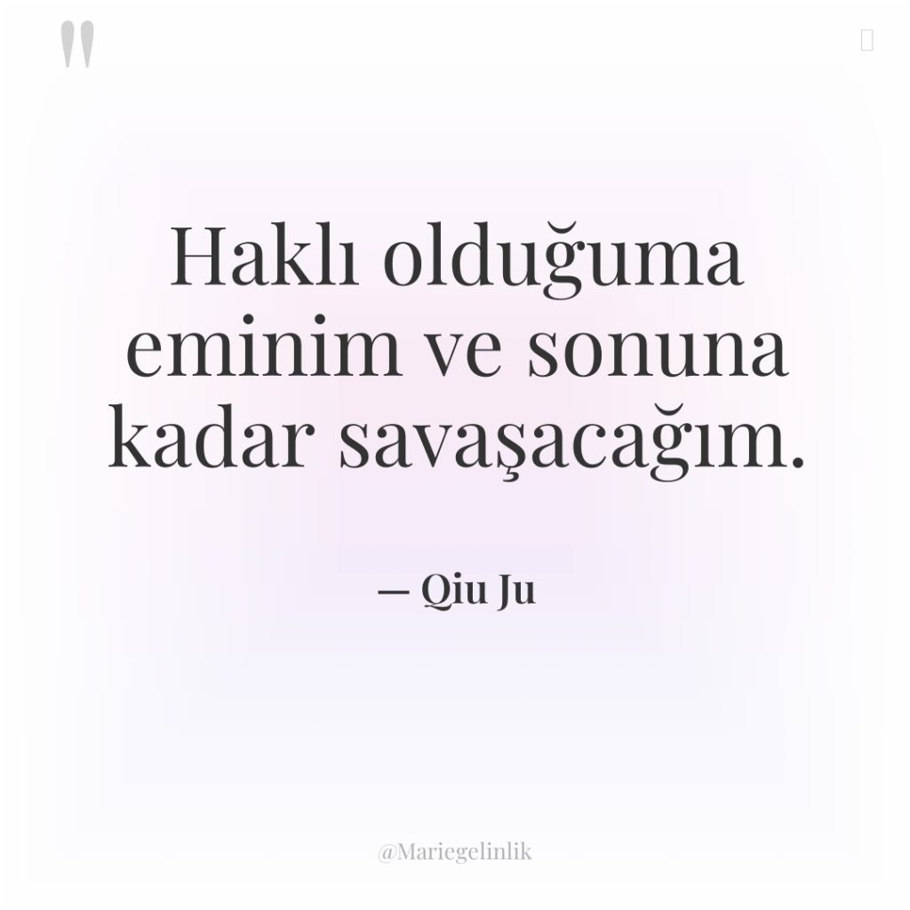 Haklı olduğuma eminim ve sonuna kadar savaşacağım.