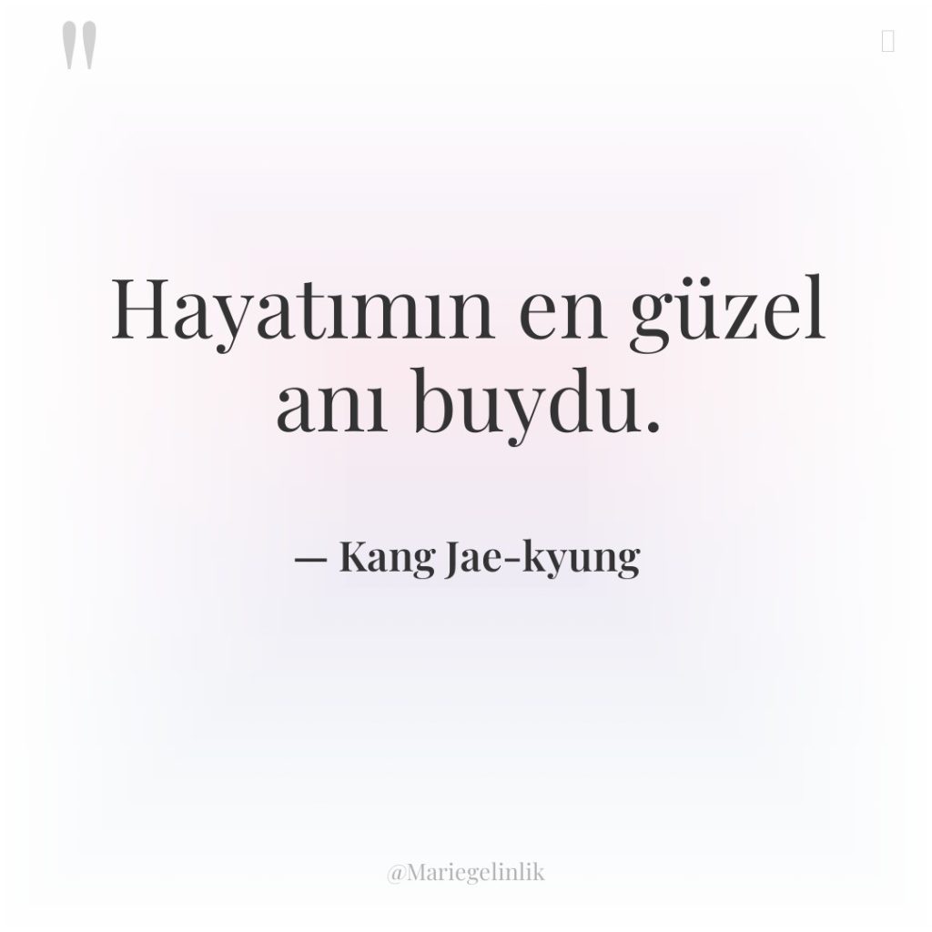 Hayatımın en güzel anı buydu.