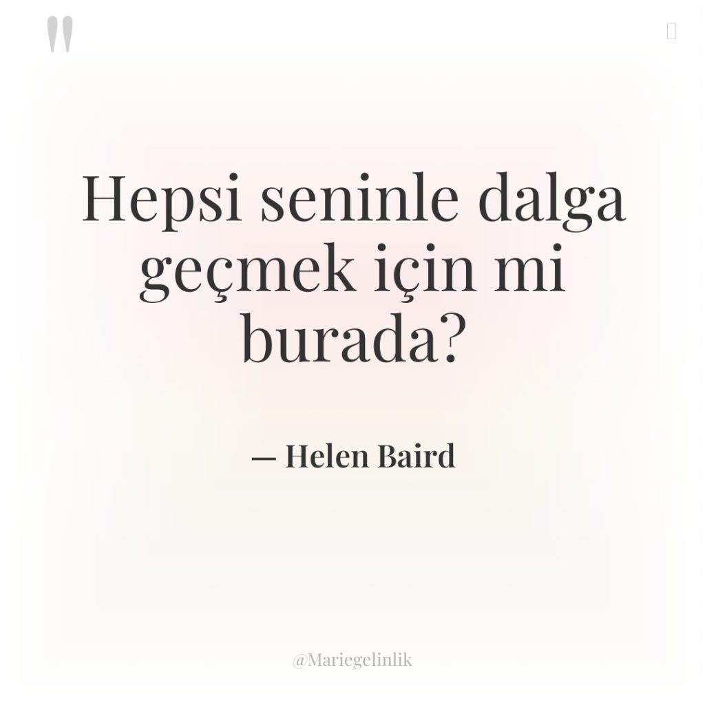 Hepsi seninle dalga geçmek için mi burada?