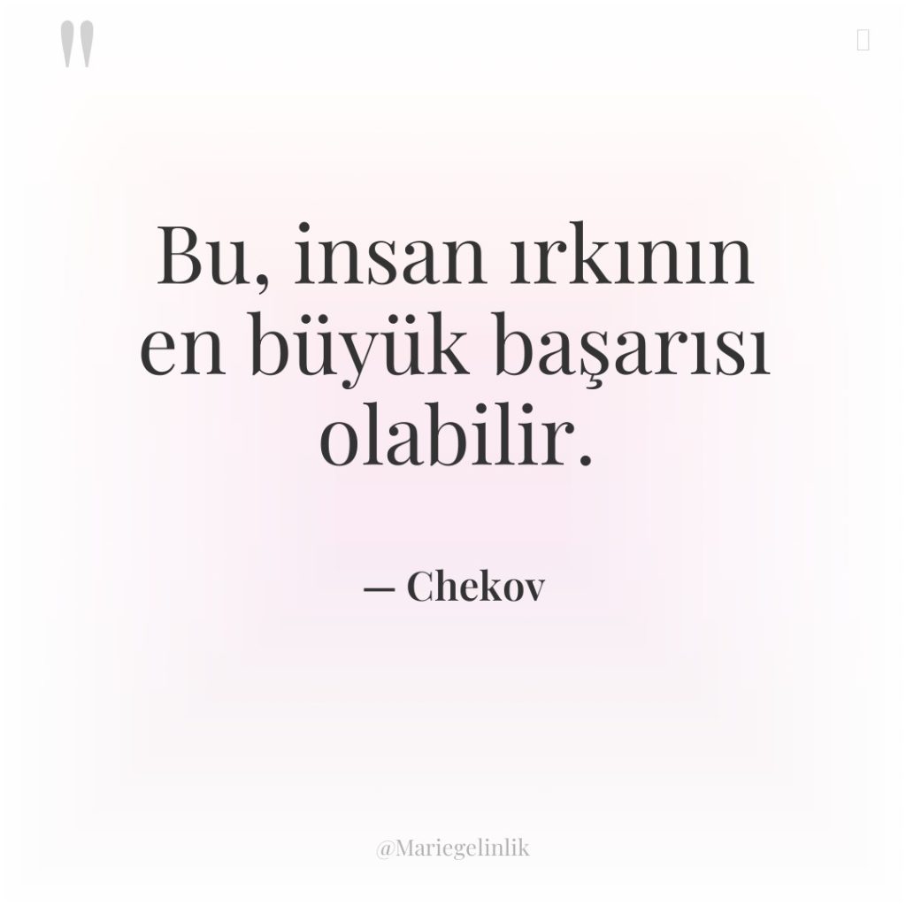 Bu, insan ırkının en büyük başarısı olabilir.