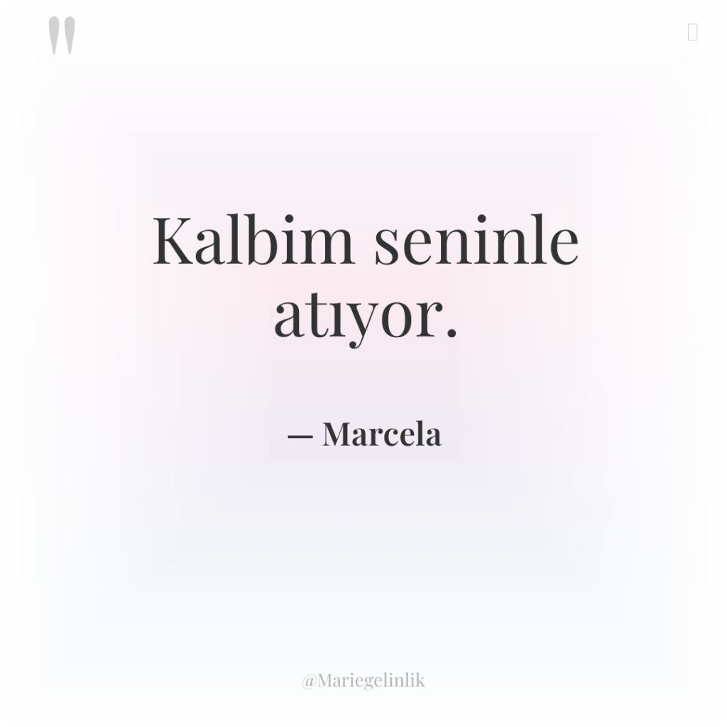 Kalbim seninle atıyor.