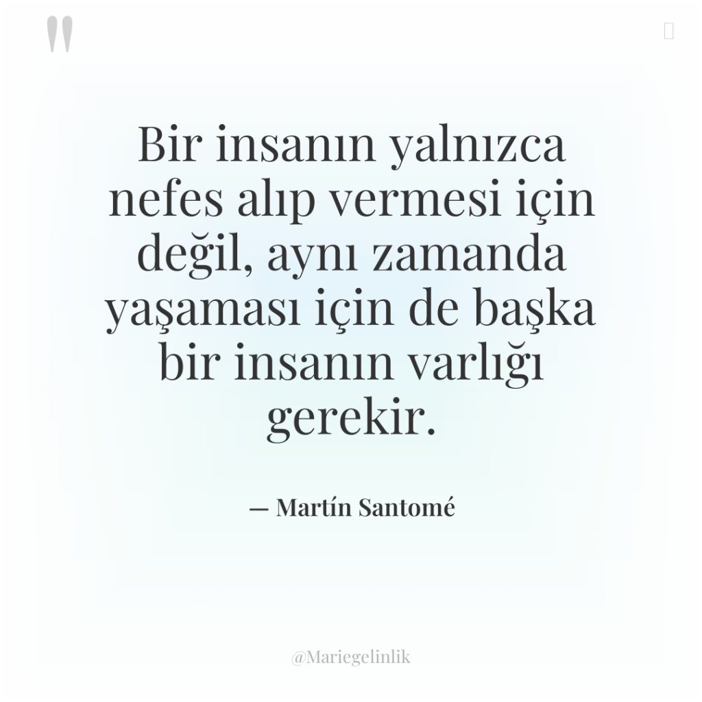 Bir insanın yalnızca nefes alıp vermesi için değil, aynı zamanda…