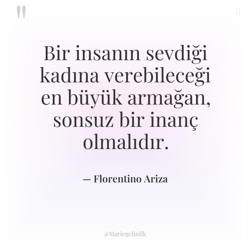 Bir insanın sevdiği kadına verebileceği en büyük armağan, sonsuz bir…