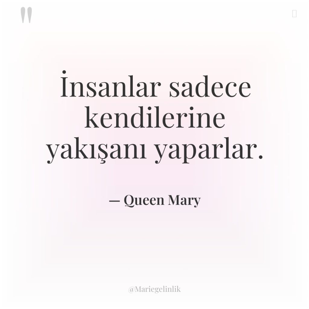 İnsanlar sadece kendilerine yakışanı yaparlar.