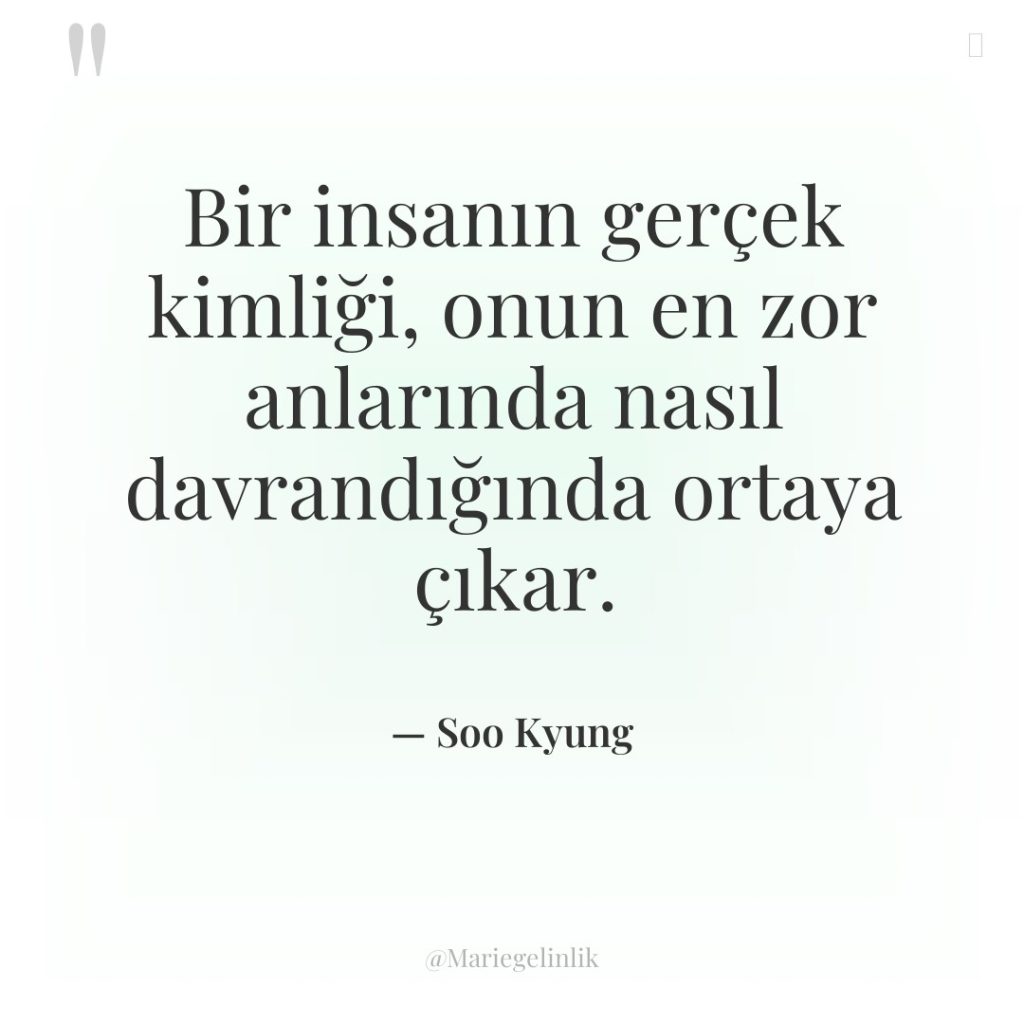 Bir insanın gerçek kimliği, onun en zor anlarında nasıl davrandığında…