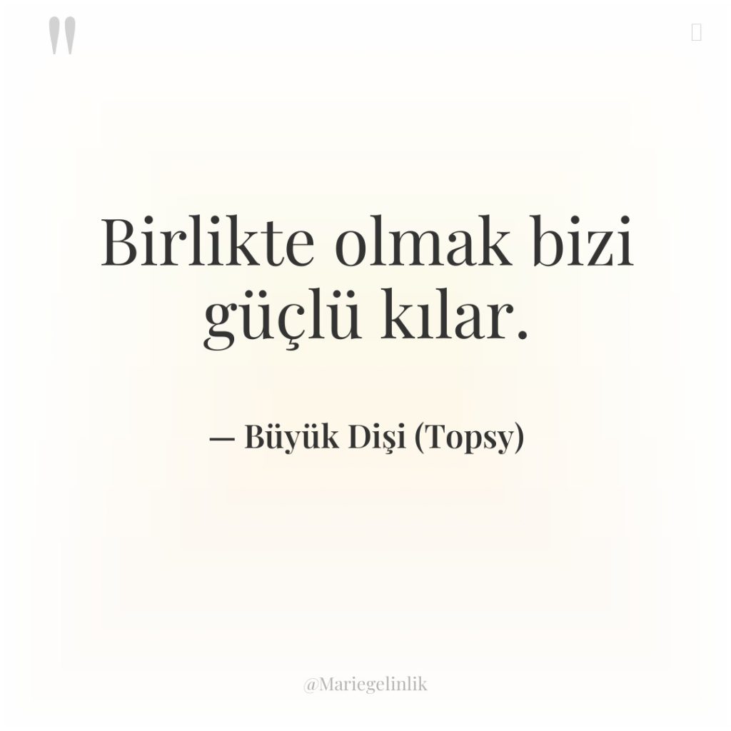 Birlikte olmak bizi güçlü kılar.