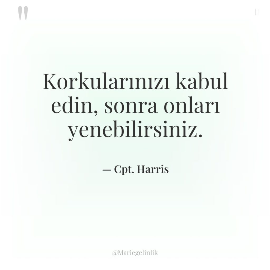 Korkularınızı kabul edin, sonra onları yenebilirsiniz.