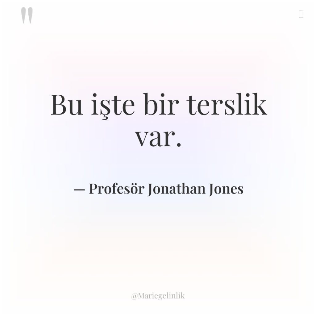 Bu işte bir terslik var.