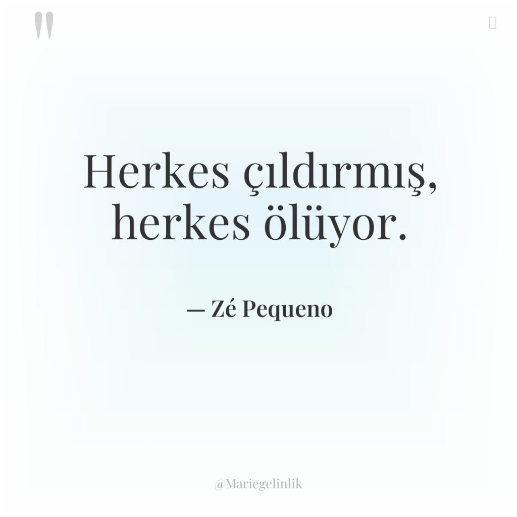 Herkes çıldırmış, herkes ölüyor.