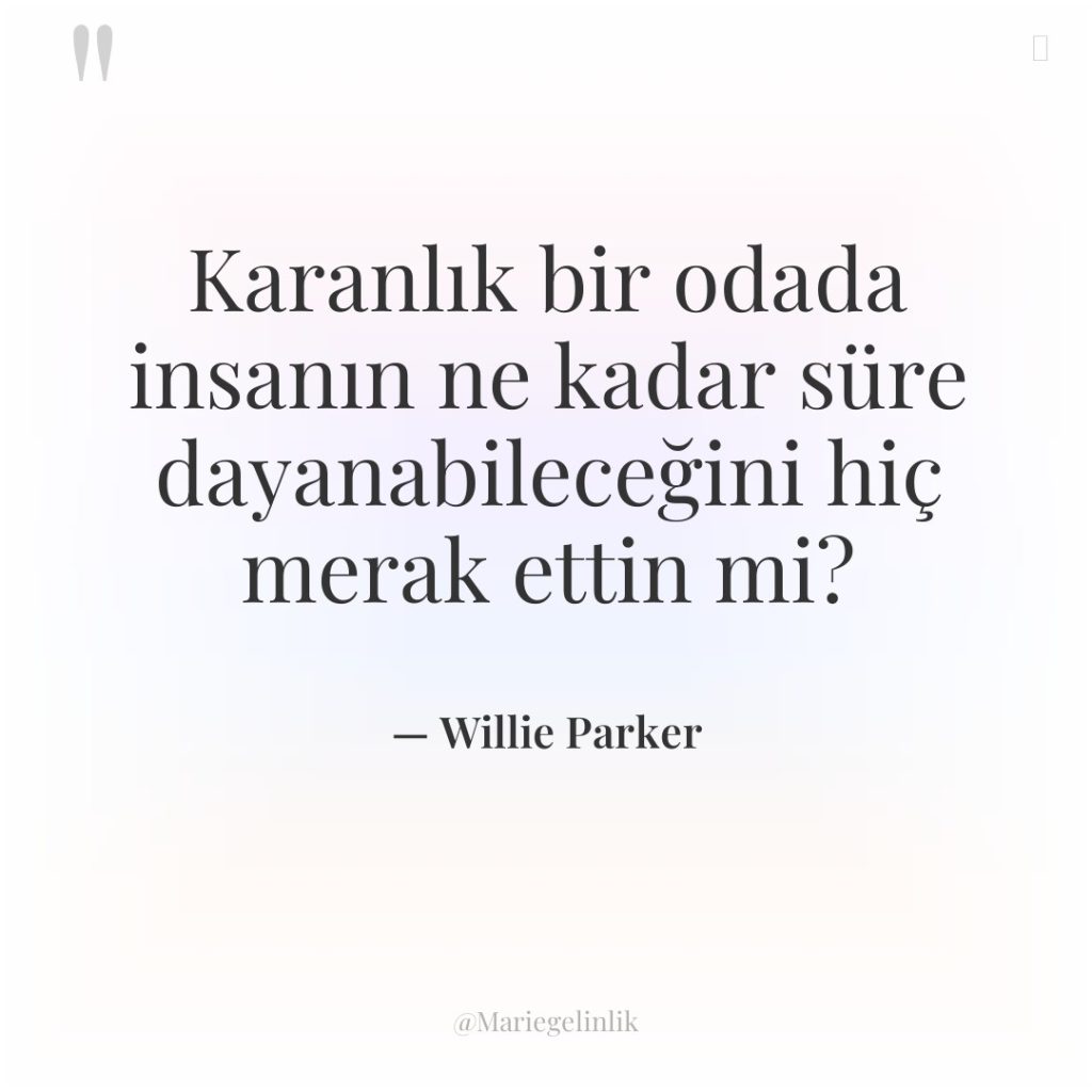Karanlık bir odada insanın ne kadar süre dayanabileceğini hiç merak…